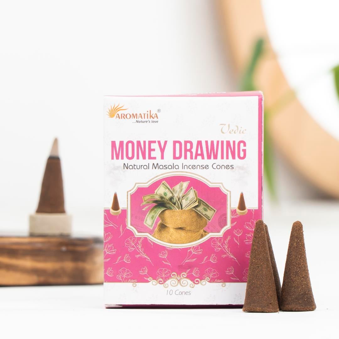 Aromatika Money Drawing Aromalı Konik Tütsü