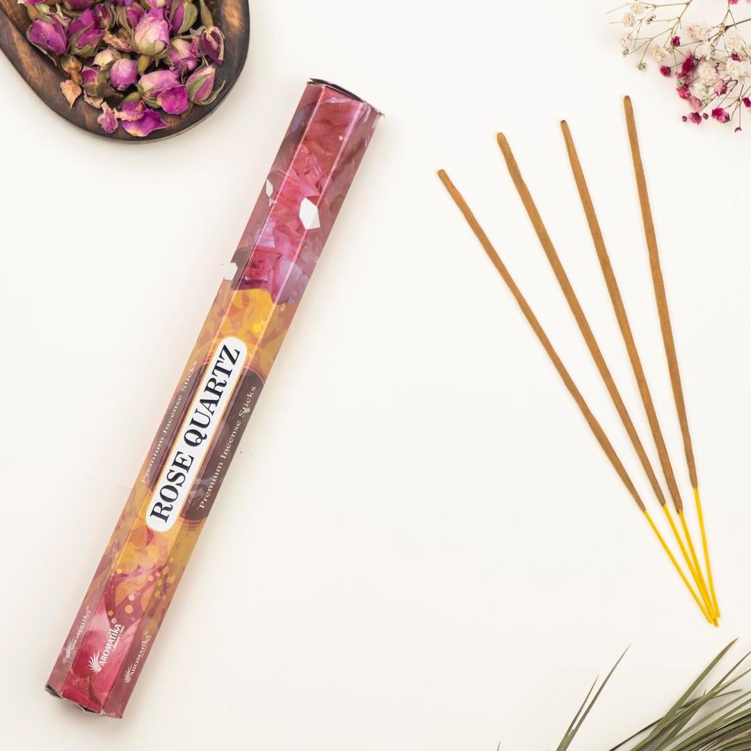Aromatika Pembe Kuvars Aromalı Premium Çubuk Tütsü