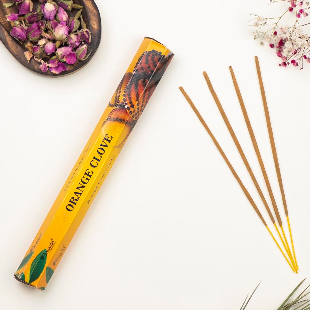 Aromatika Portakal & Karanfil Aromalı Premium Çubuk Tütsü