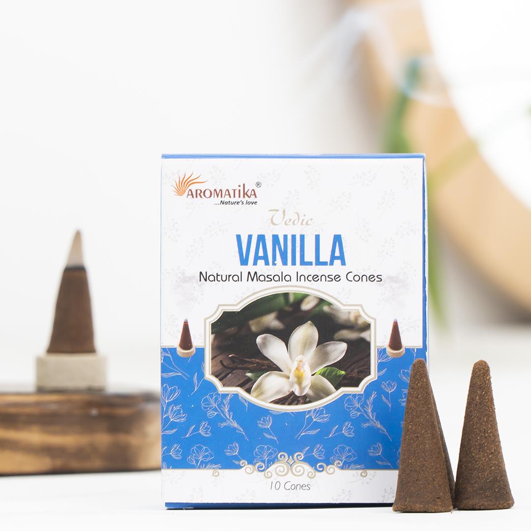 Aromatika Vanilya Aromalı Konik Tütsü