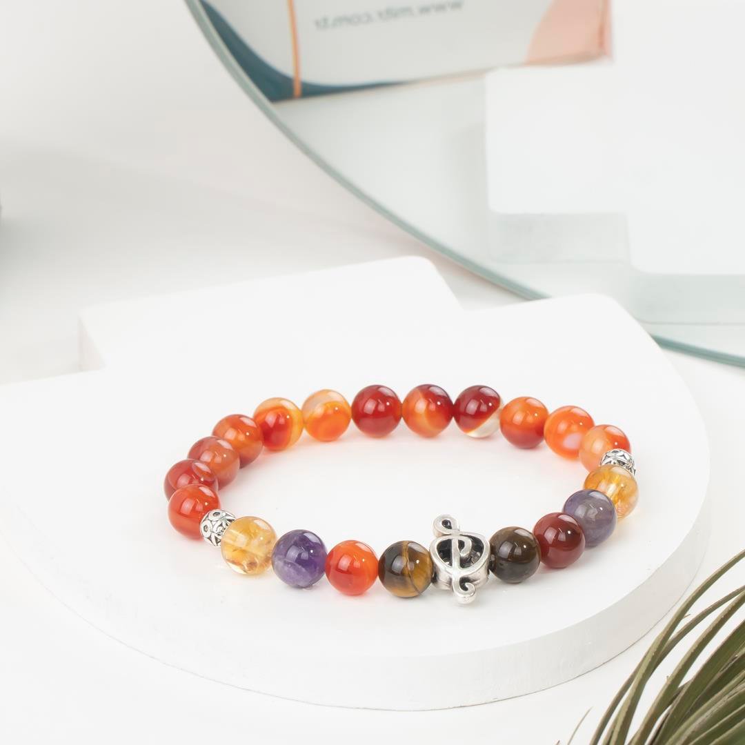 Aslan Burcu Doğal Taş Bileklik