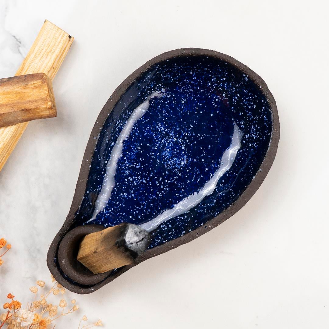 Auralis Blue Seramik Ağaç Tütsülük
