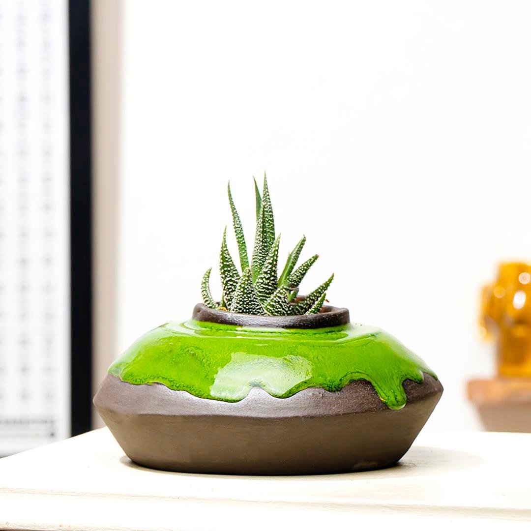 Aurora Parana El Yapımı Seramik Vazo