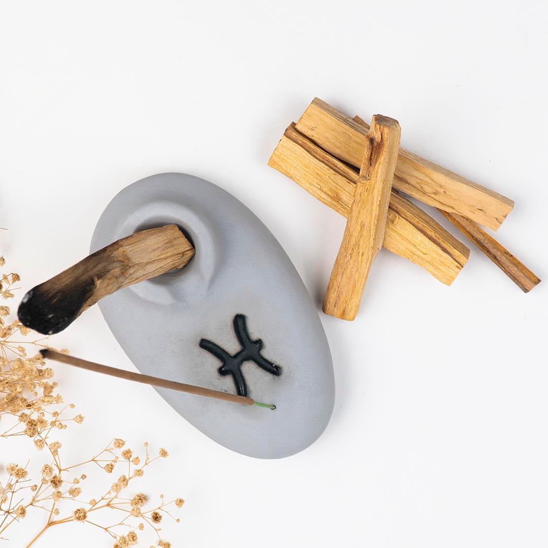 Balık Burcu Temalı Gri Palo Santo Tütsülük