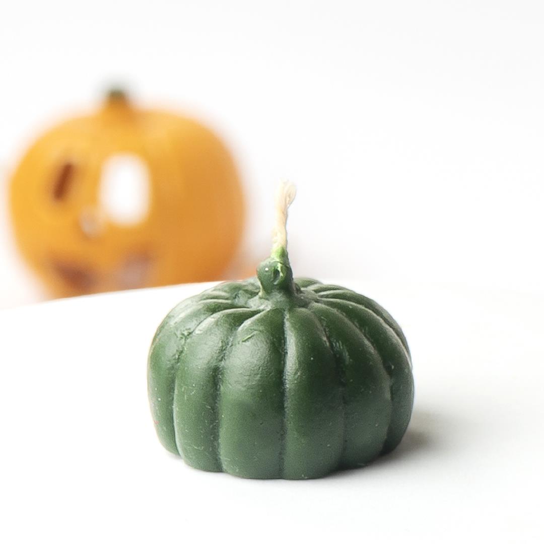 Balkabağı Temalı Yeşil Soya Mum