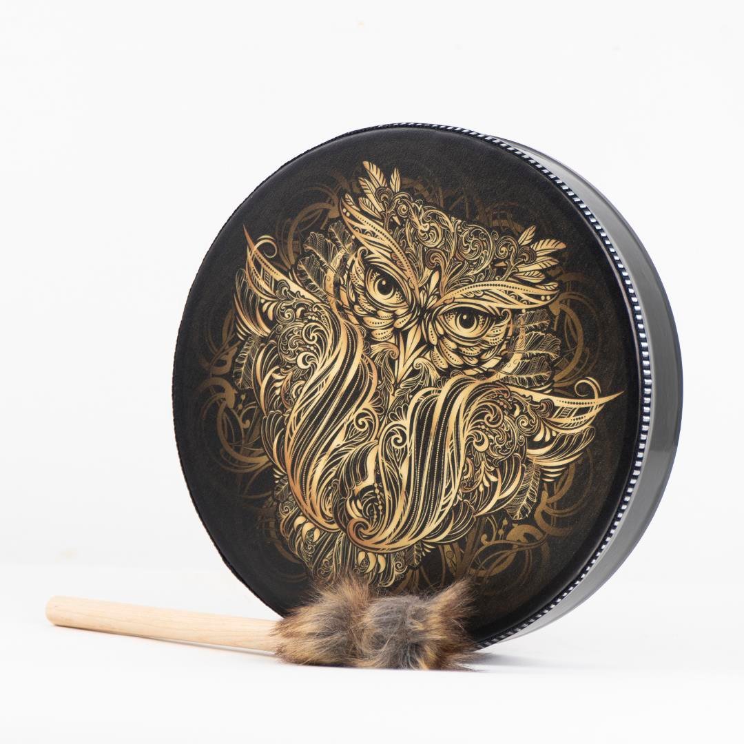 Baykuş Temalı Şaman Davulu