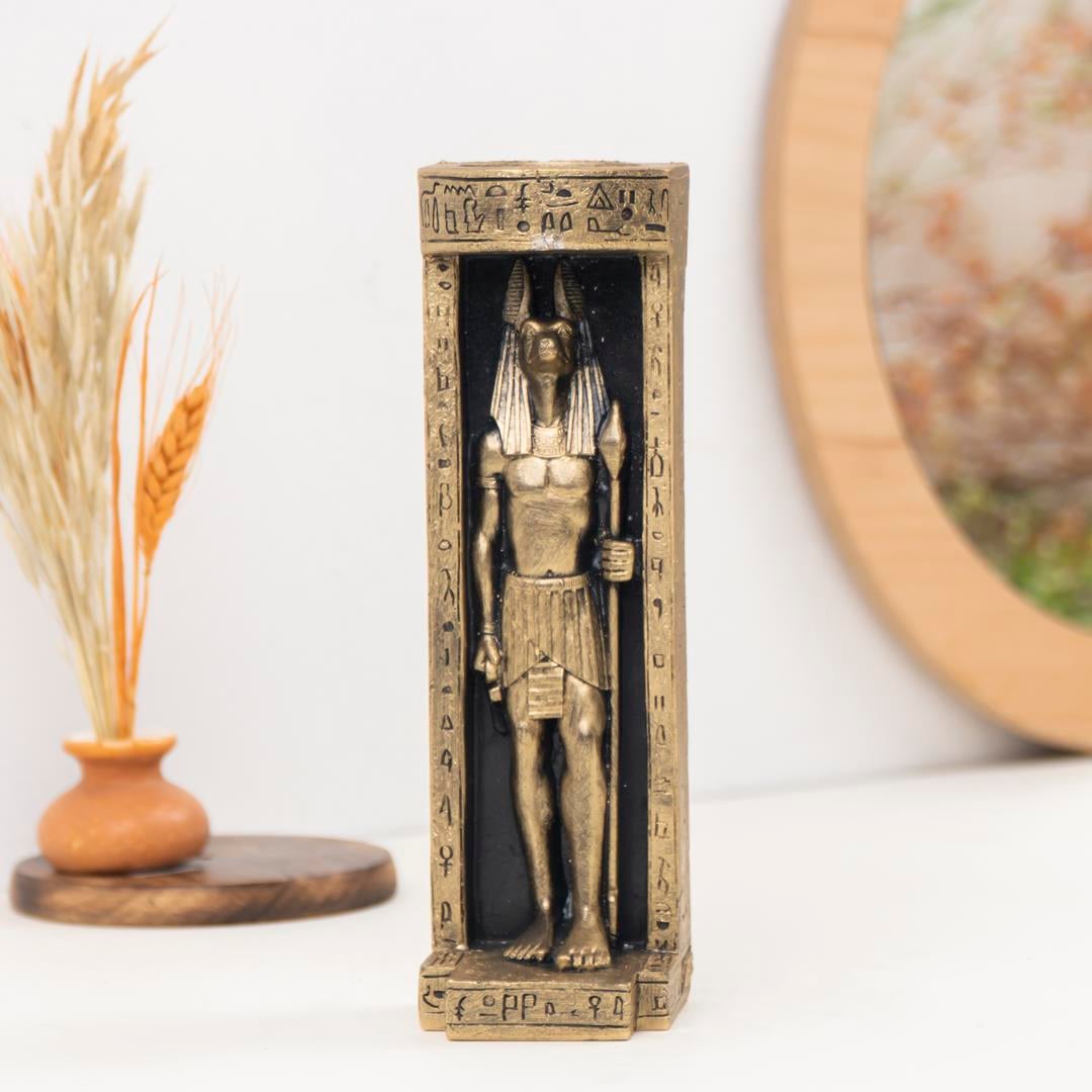 Dekoratif Anubis Gold Mumluk
