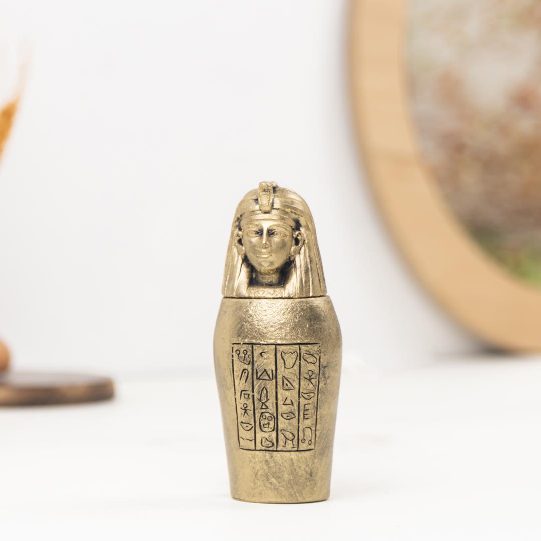 Dekoratif Gold Firavun Heykel