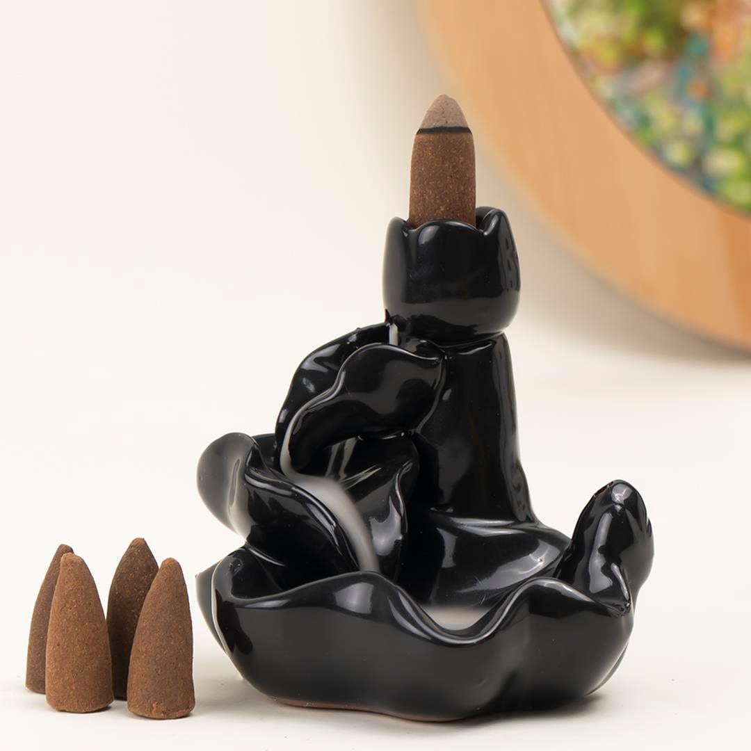 Dekoratif Rose Geri Akışlı Şelale Tütsülük