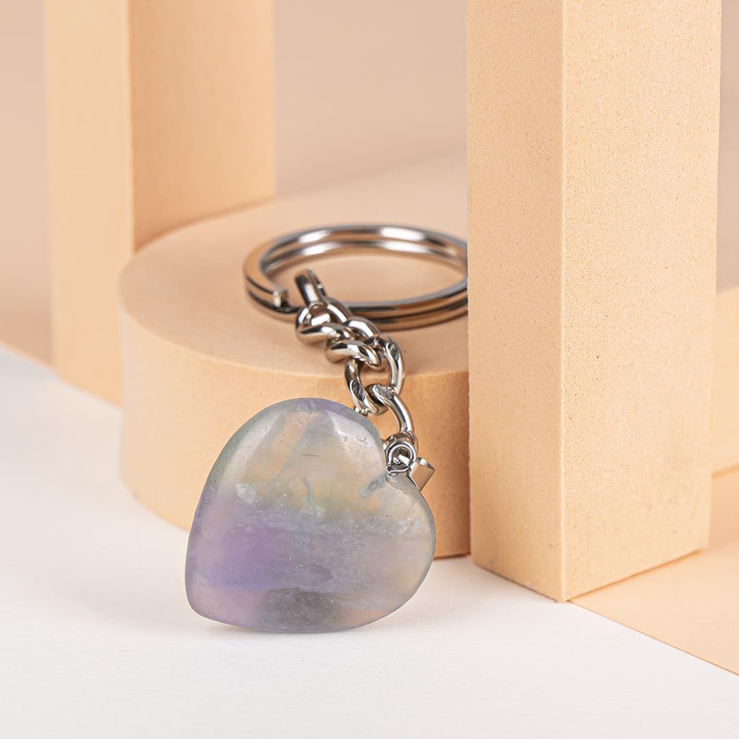 Florit Doğal Taş Anahtarlık