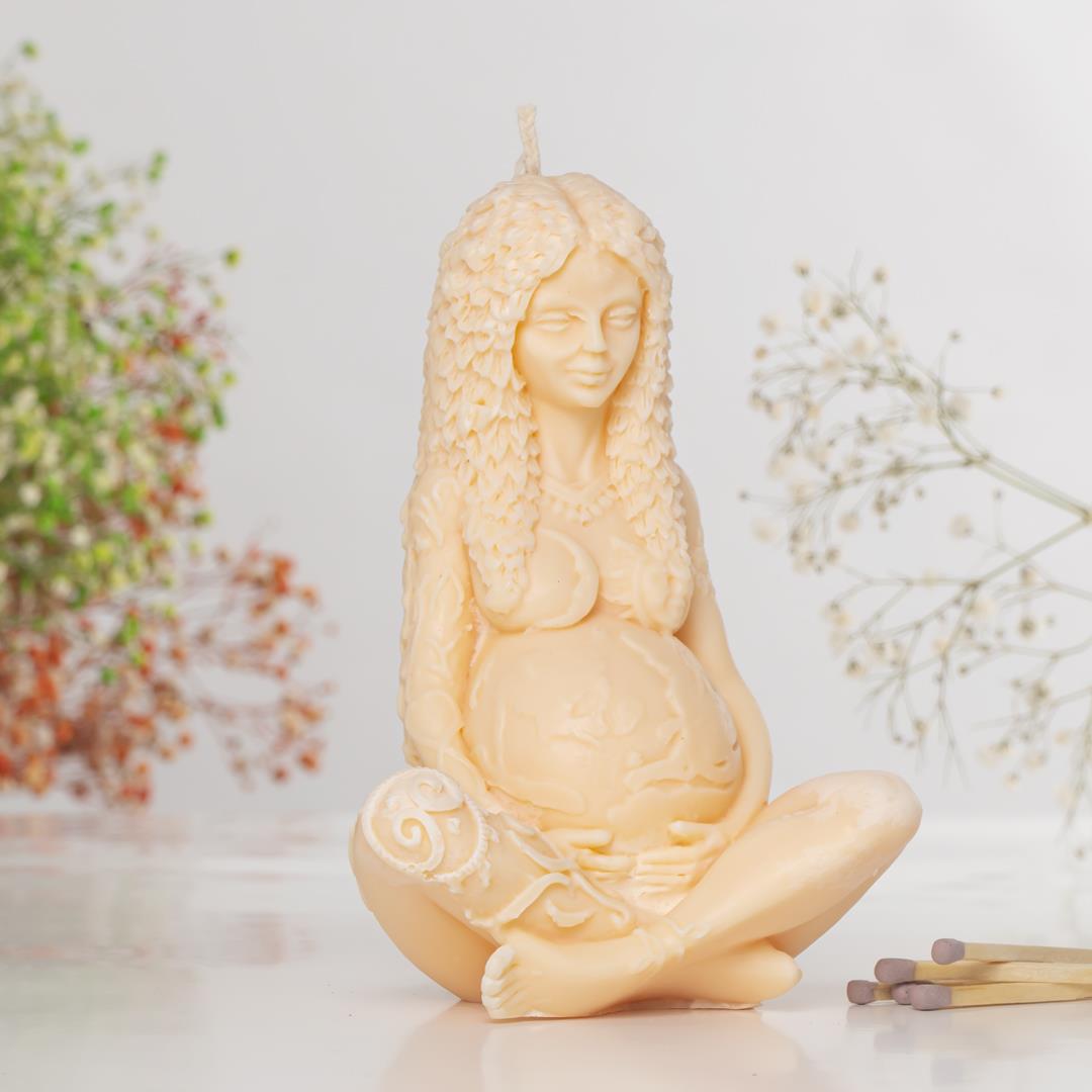 Gaia Temalı Vegan Soya Mum