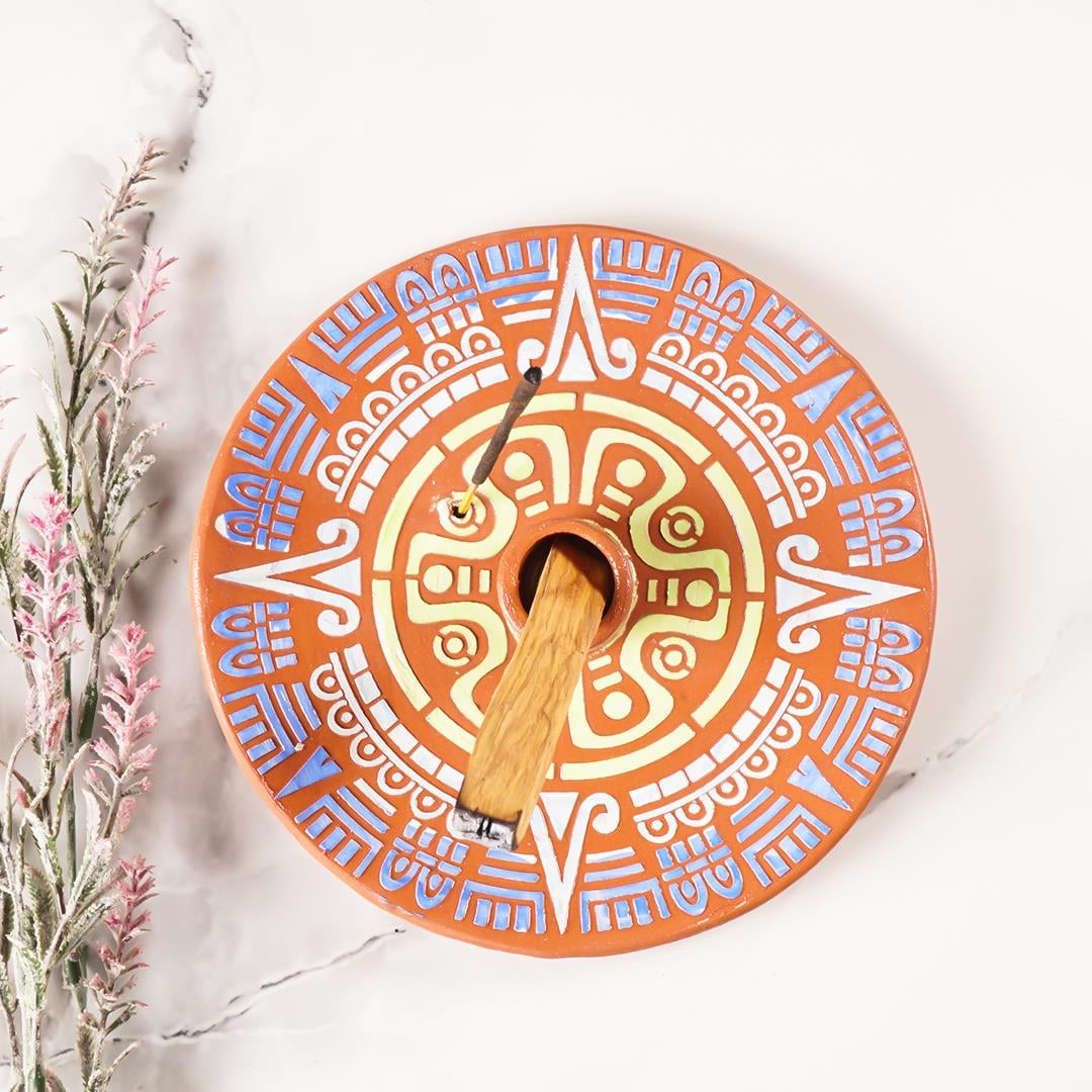 Handmade Astek Motifli Palo Santo Tütsülük