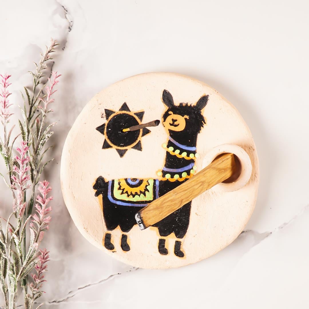 Handmade Lama Temalı Palo Santo Tütsülük