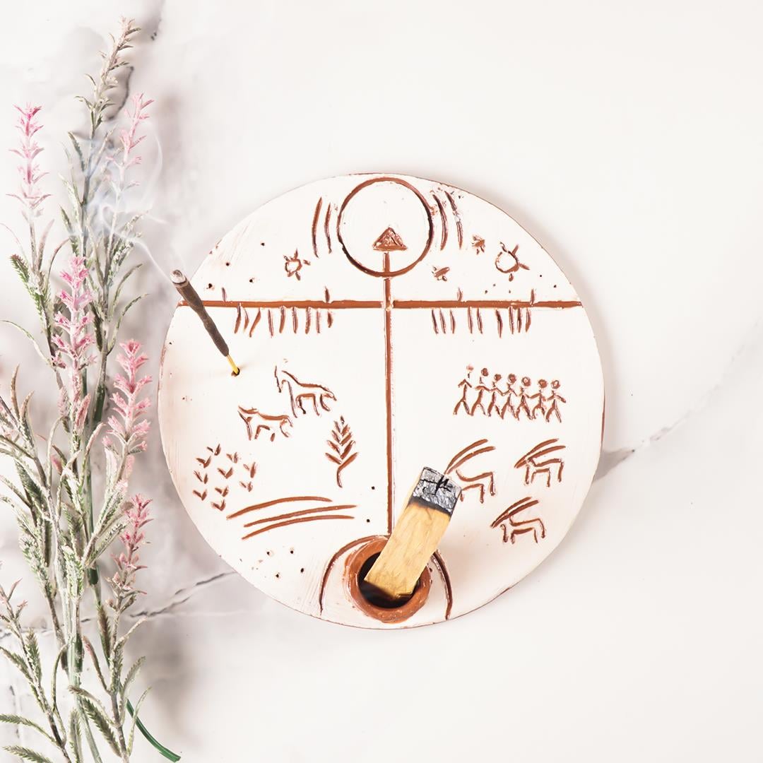 Handmade Şamanizm Motifli Palo Santo Tütsülük