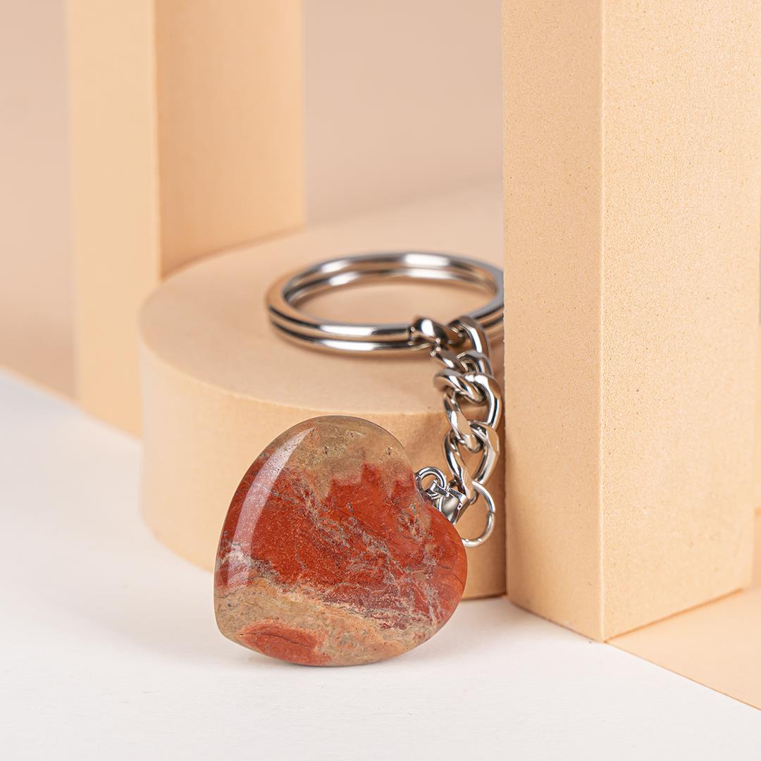 Jasper Doğal Taş Anahtarlık