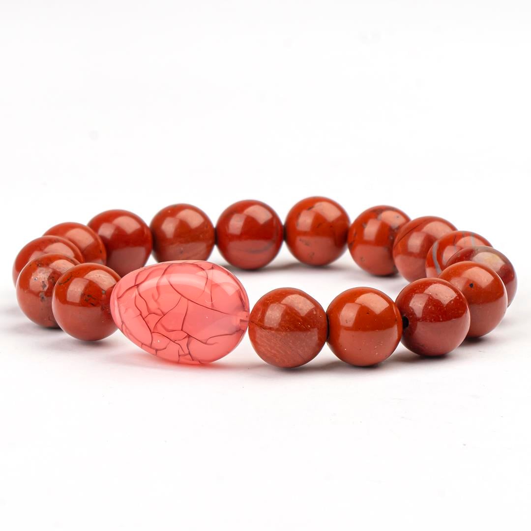 Jasper Doğal Taş Bileklik (10 mm) – Kendine Doğru