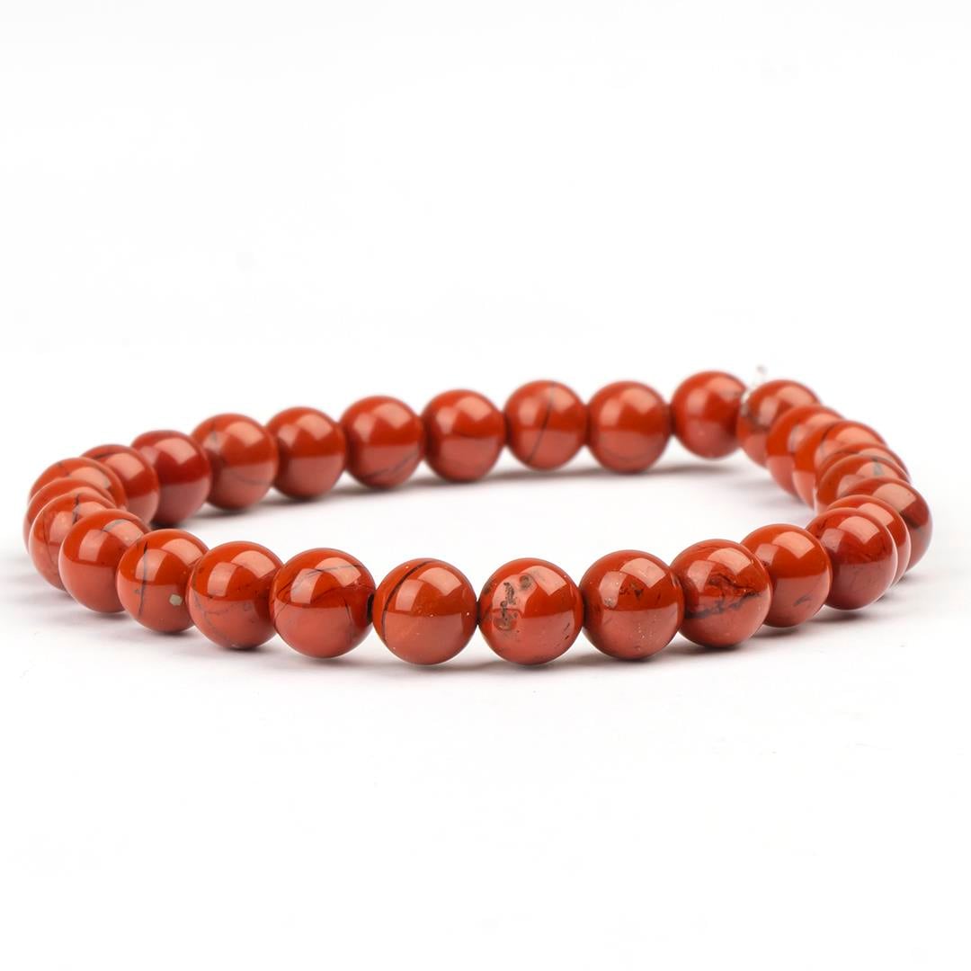 Jasper Doğal Taş Bileklik (6 mm) – Kırılgan Güç