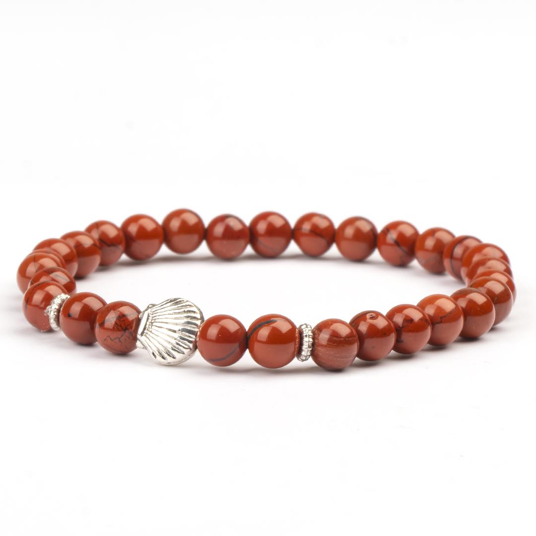 Jasper Doğal Taş Bileklik (6 mm) – Sonsuz An
