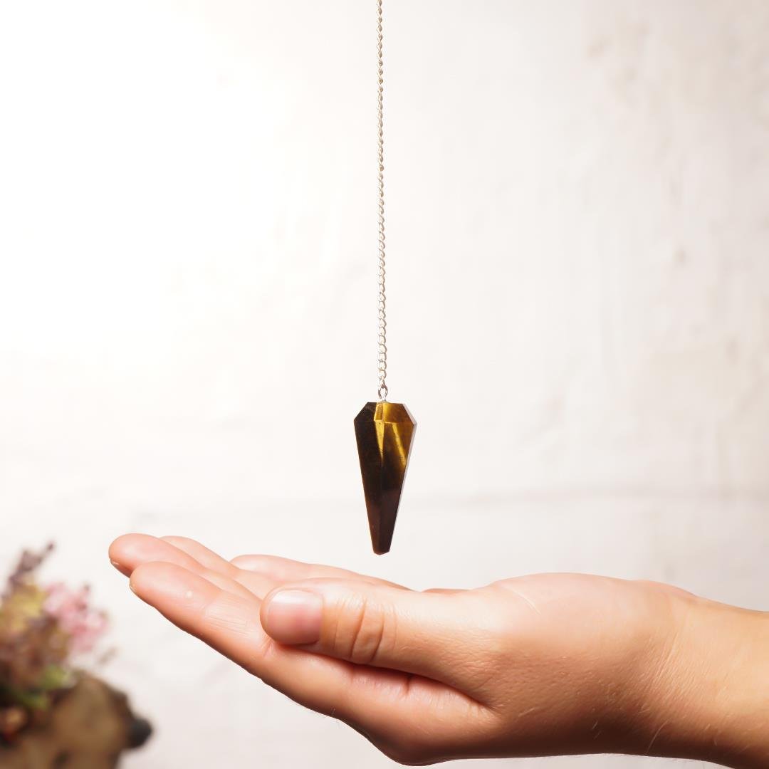 Kaplan Gözü Doğal Taş Pandül (Sarkaç)