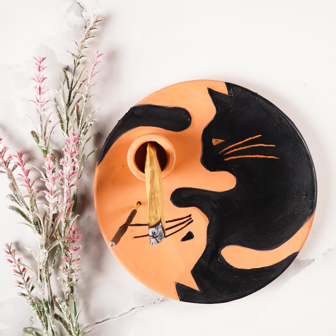 Kedi Motifli Palo Santo Tütsülük