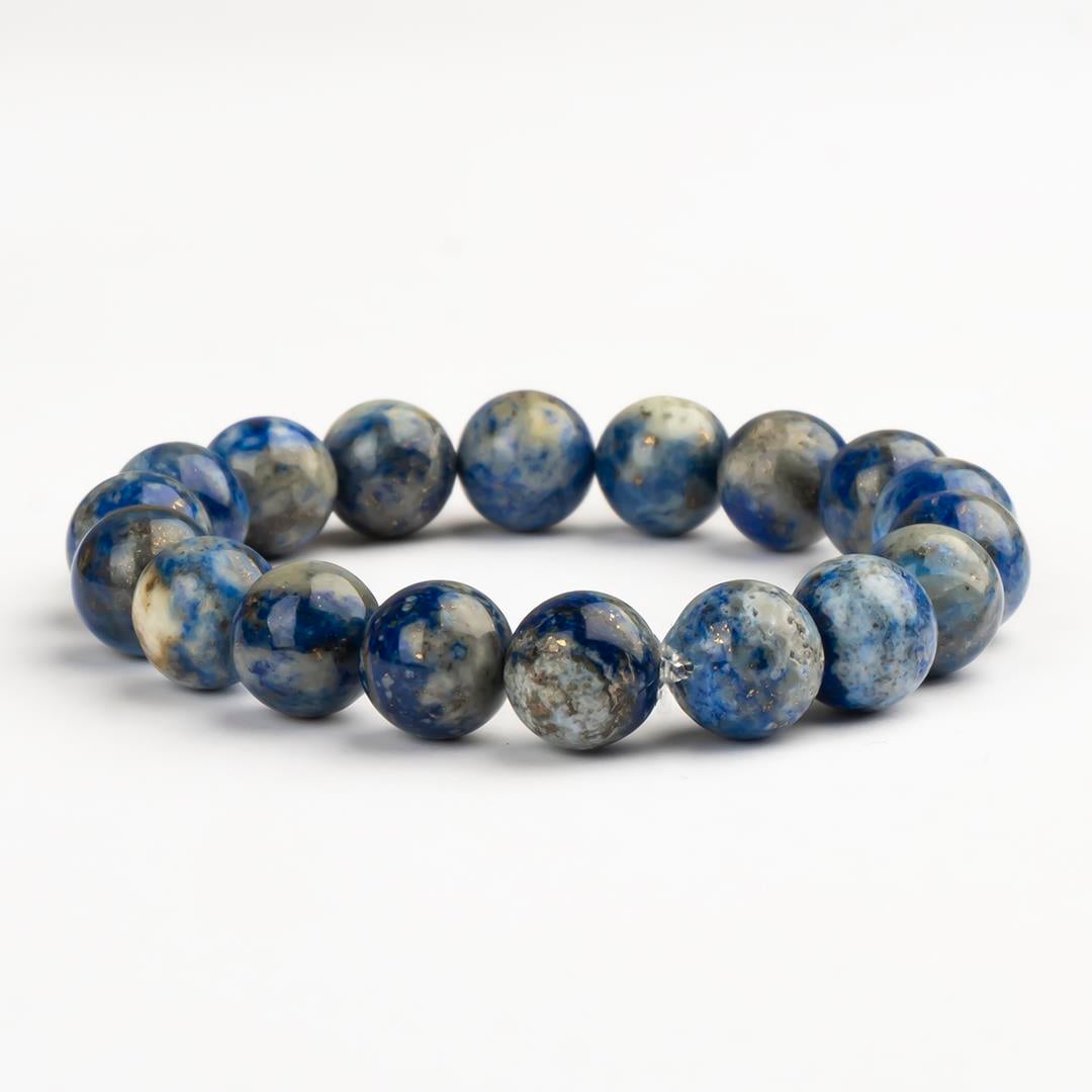 Lapis Lazuli Doğal Taş Bileklik (10 mm) – Ruh Rehberi