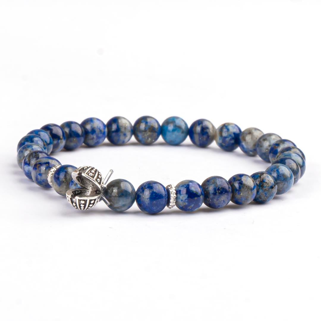 Lapis Lazuli Doğal Taş Bileklik (6 mm) – Derin Bilgelik