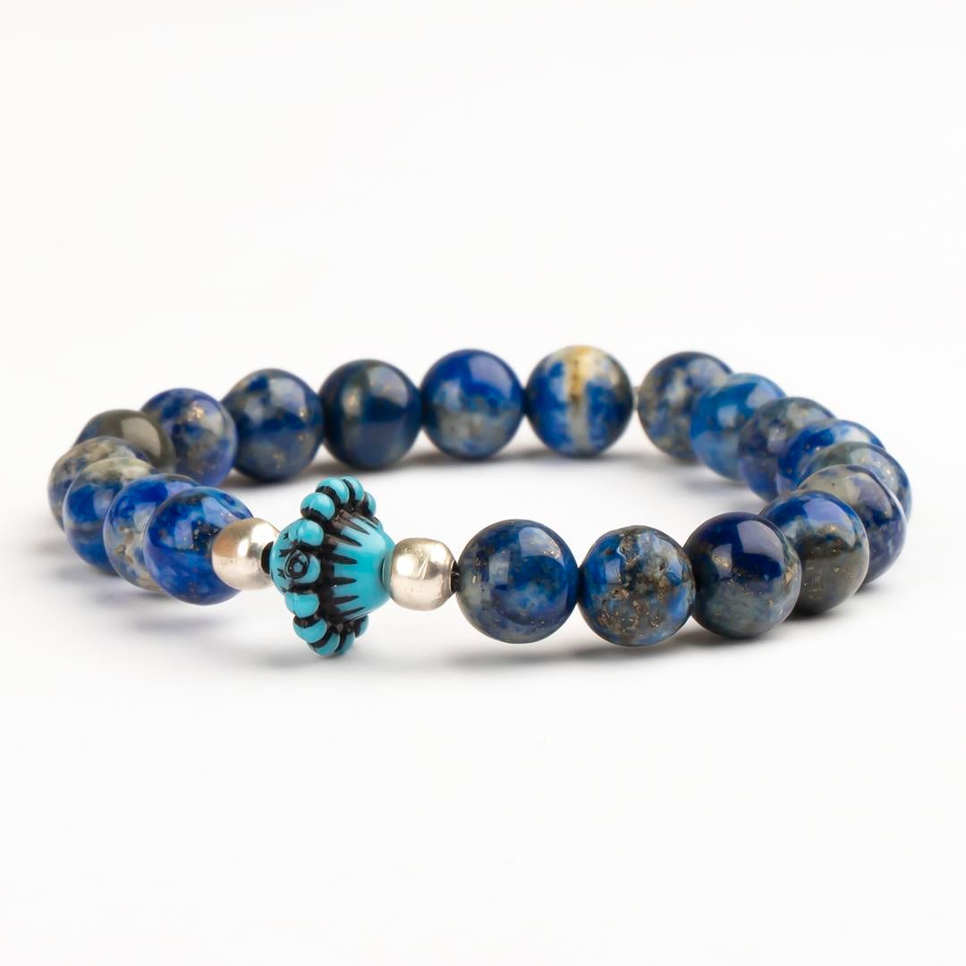 Lapis Lazuli Doğal Taş Bileklik (8 mm) – Kadim Bilgelik