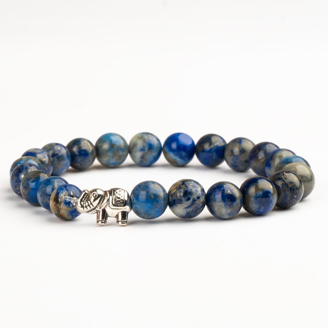 Lapis Lazuli Doğal Taş Bileklik (8 mm) – Sufi Mavisi