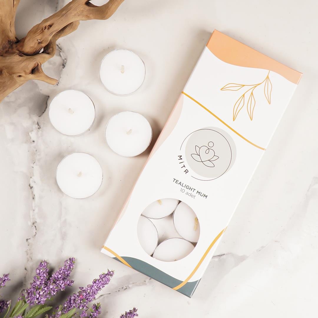 Mitr Beyaz Tealight Mum