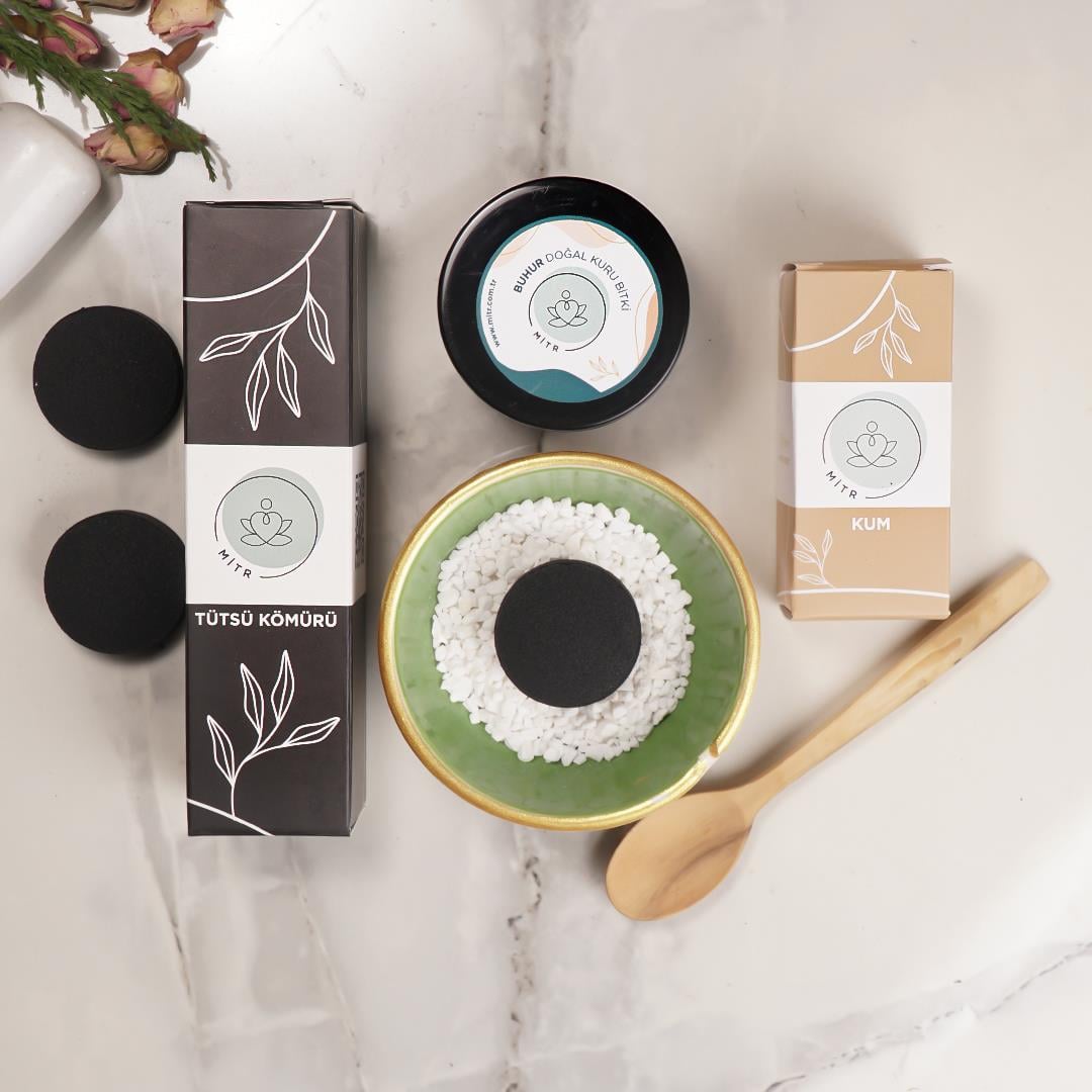Mitr Buhur Kuru Bitki Tütsü Seti