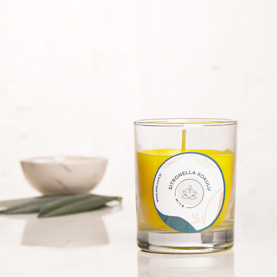Mitr Citronella Kokulu Bardak Mum