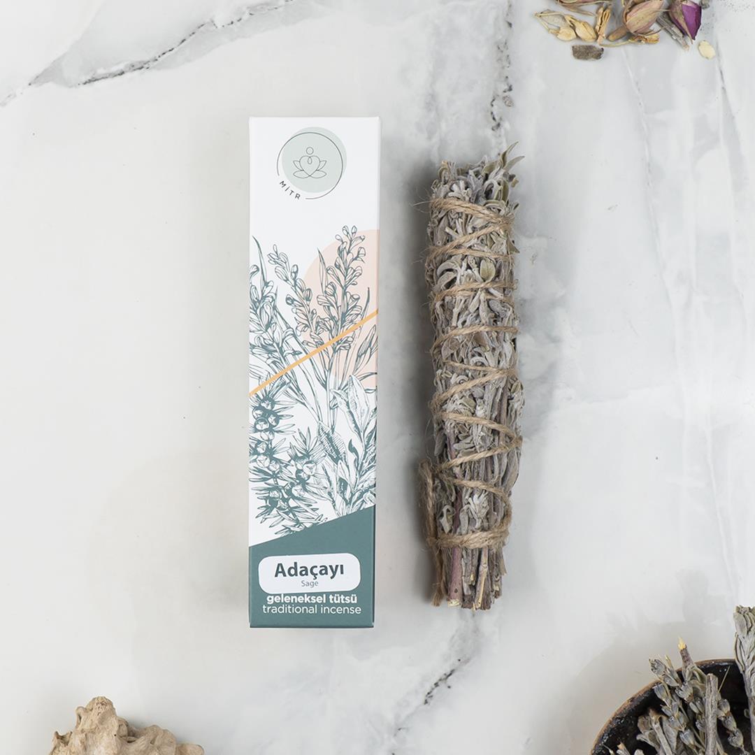 Mitr Doğal Adaçayı Geleneksel Demet Tütsü
