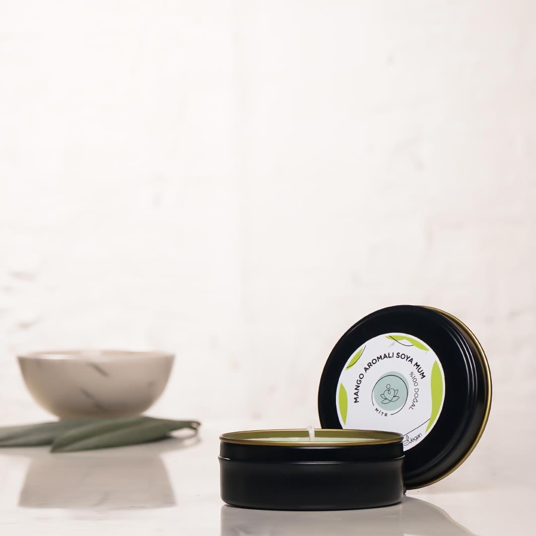 Mitr Mango Aromalı Metal Soya Mum