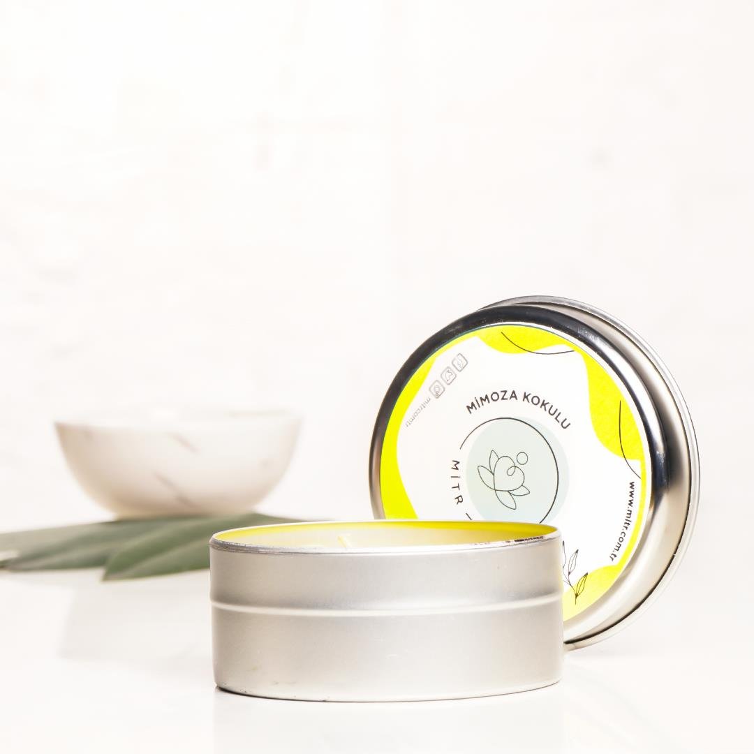 Mitr Mimoza Aromalı Metal Mum