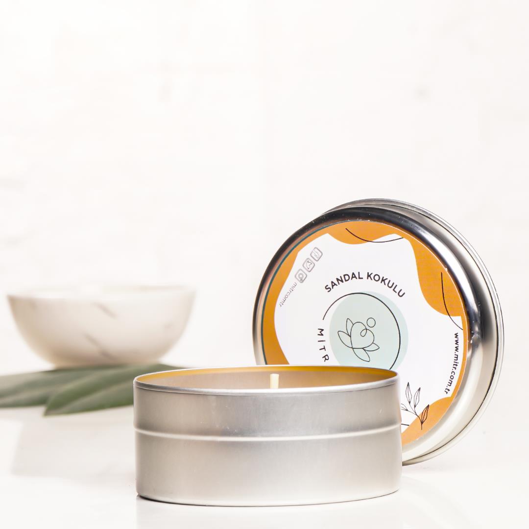 Mitr Sandal Aromalı Metal Mum