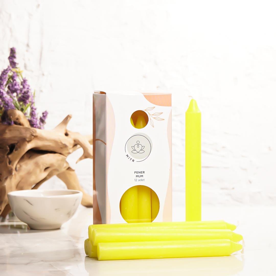 Mitr Sarı Fener Mum