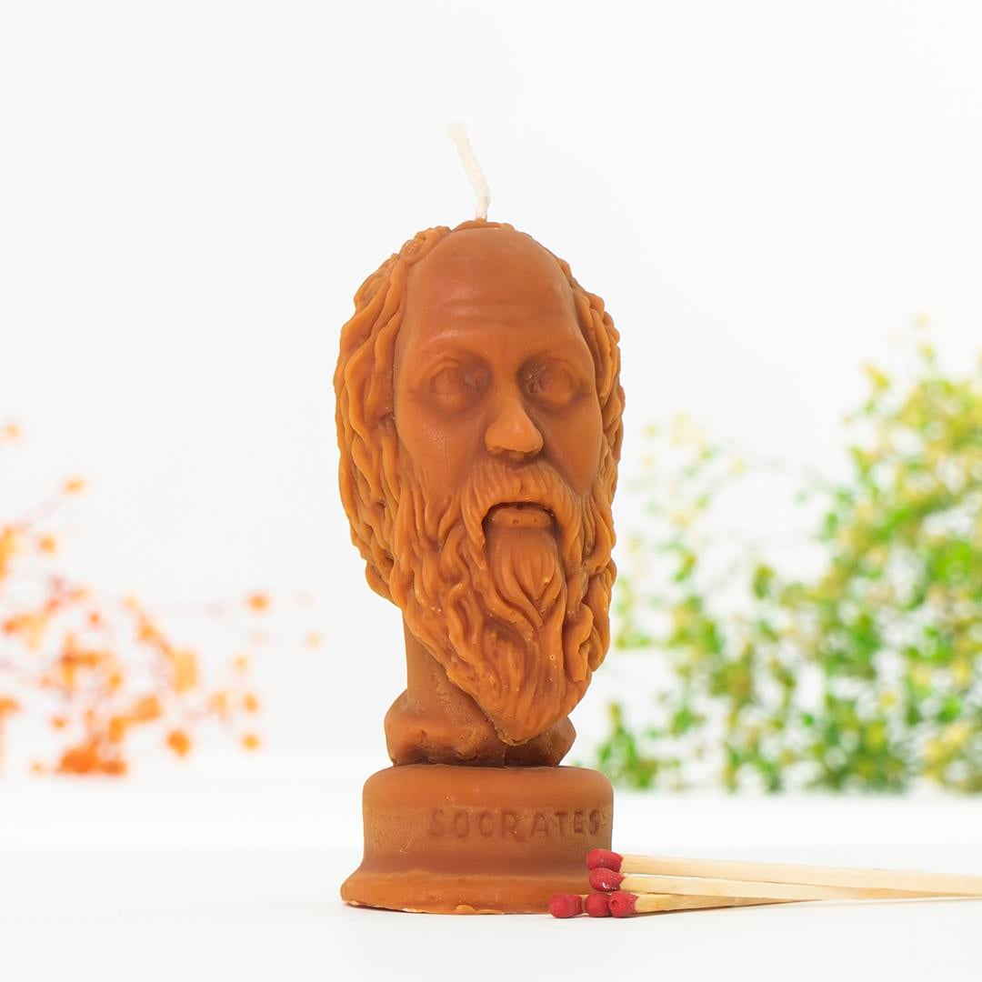 Mitr Socrates Temalı (Sıcak Temalı) Balmumu Mum