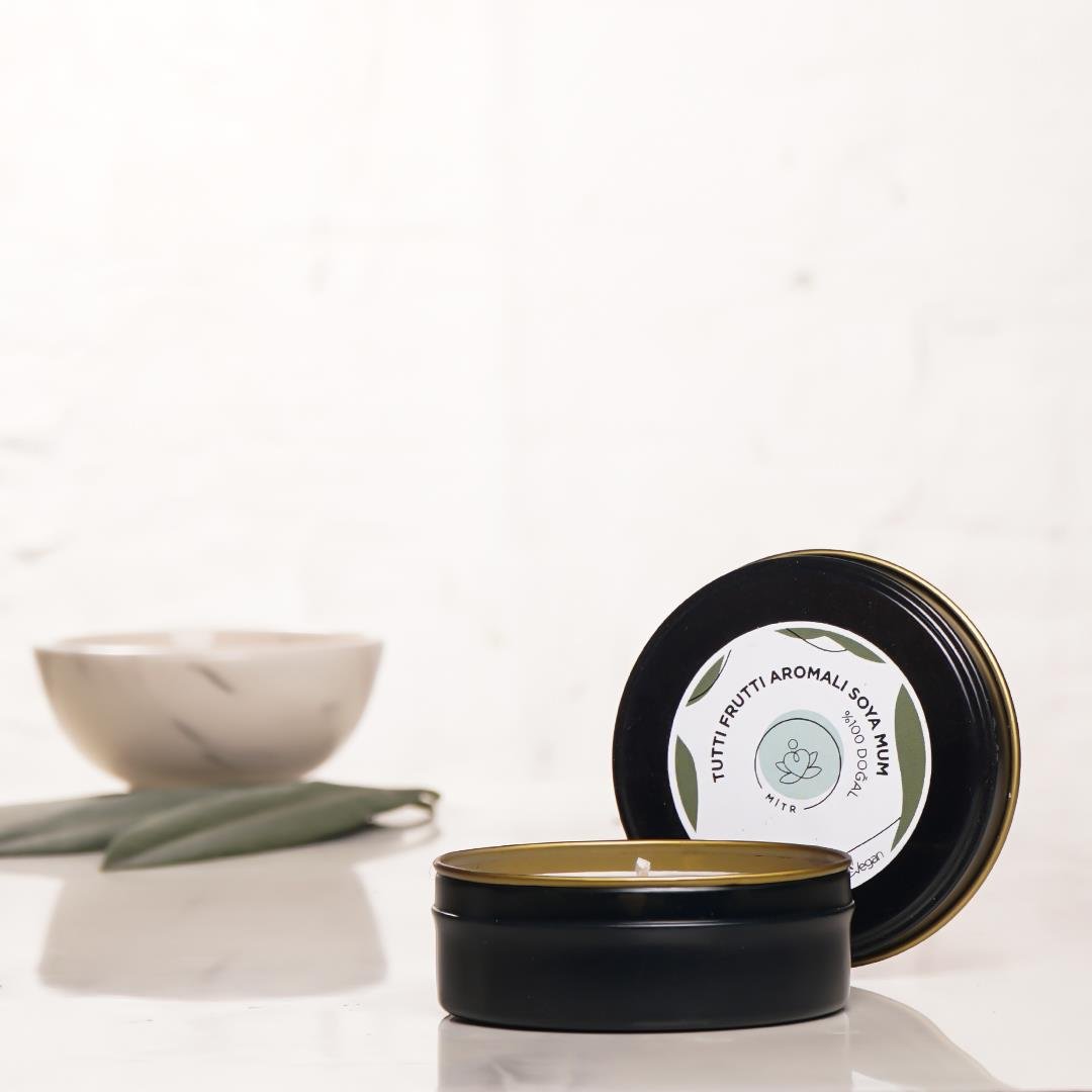 Mitr Tutti Frutti Aromalı Metal Soya Mum
