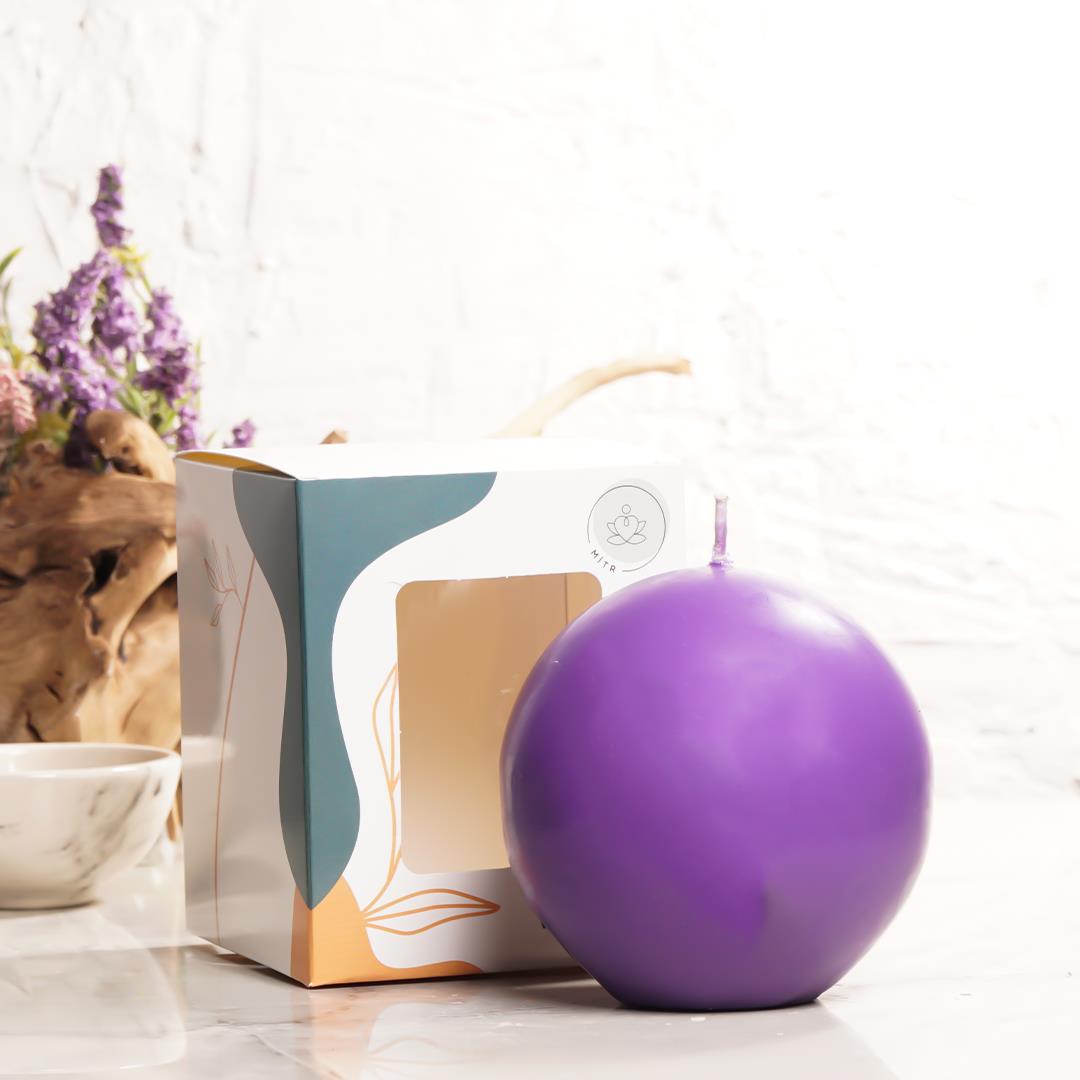 Mitr Yuvarlak Mor Mum