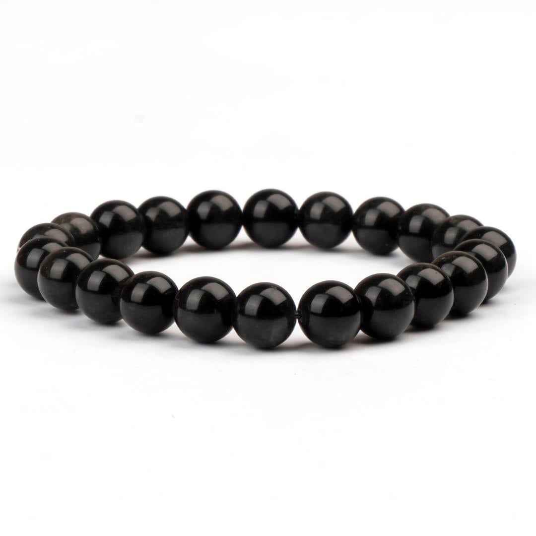 Obsidyen Doğal Taş Bileklik (8 mm) – Sessiz Koruma