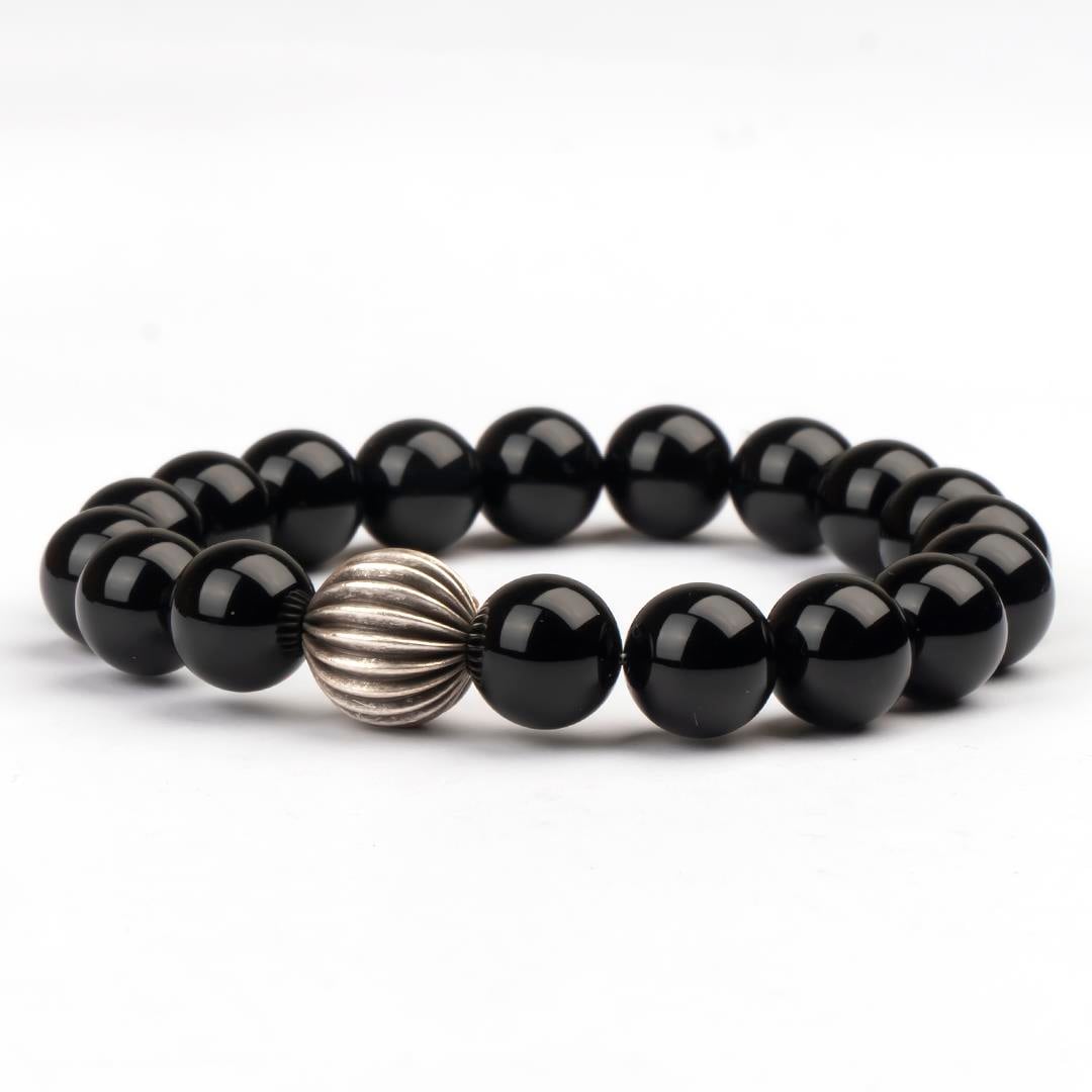 Oniks Doğal Taş Bileklik (8 mm) – Derin Koruma