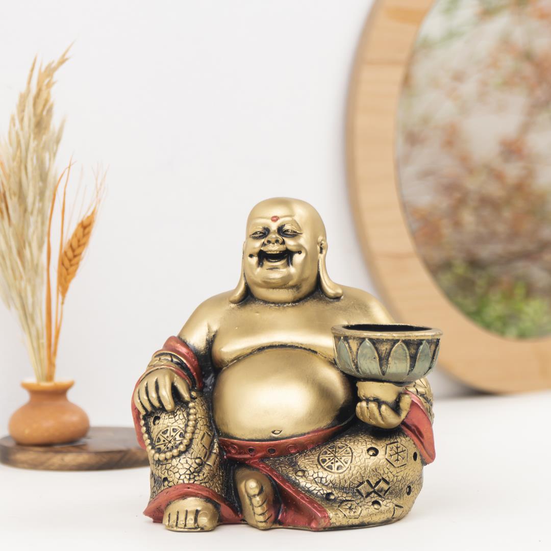 Oturan Budda Temalı Tealight Mumluk