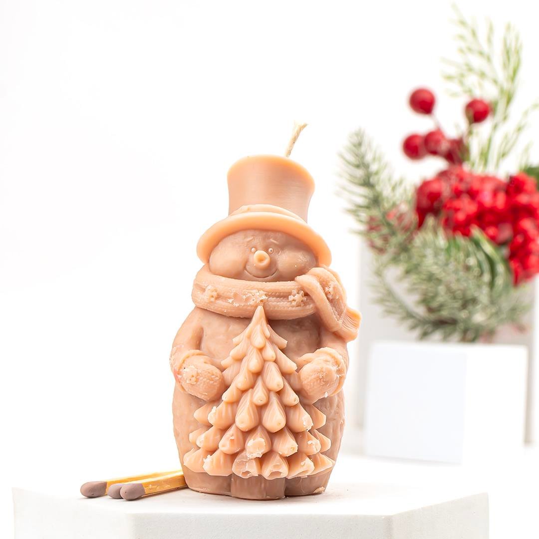 Özel Tasarım Yeni Yıl Temalı Soya Mum