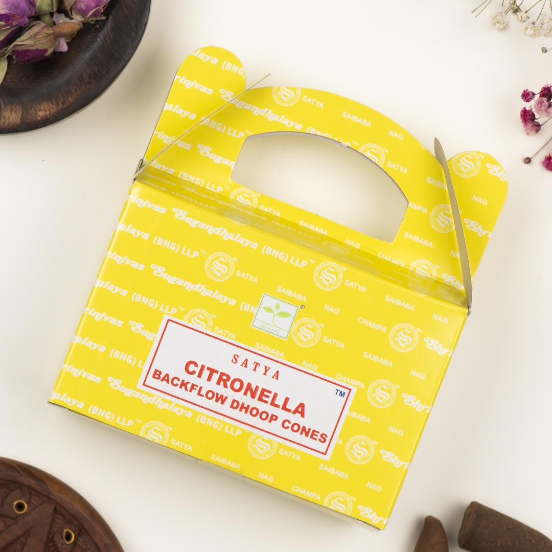 Satya Citronella Aromalı Geri Akışlı Şelale Tütsü