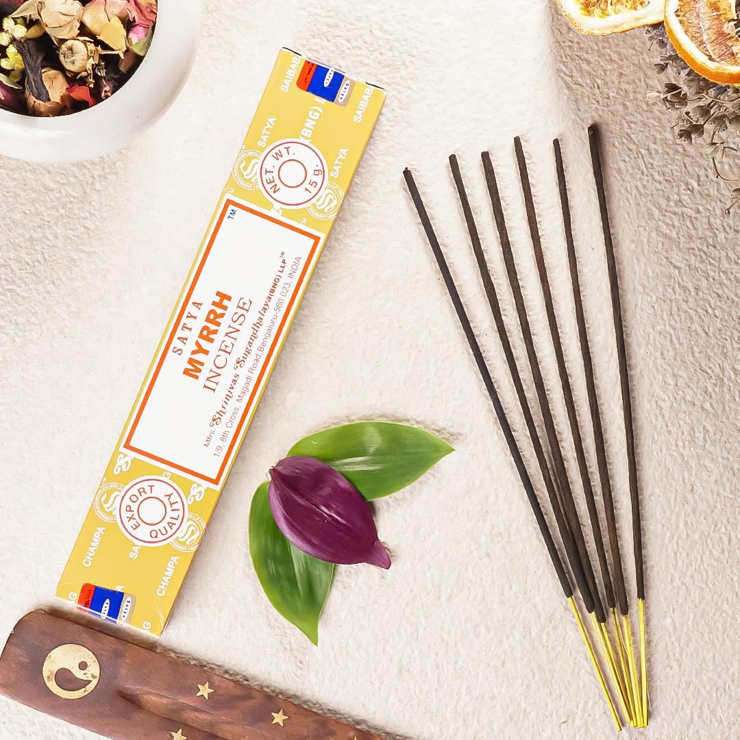 Satya Myrrh (Mür) Aromalı Masala Stick Tütsü