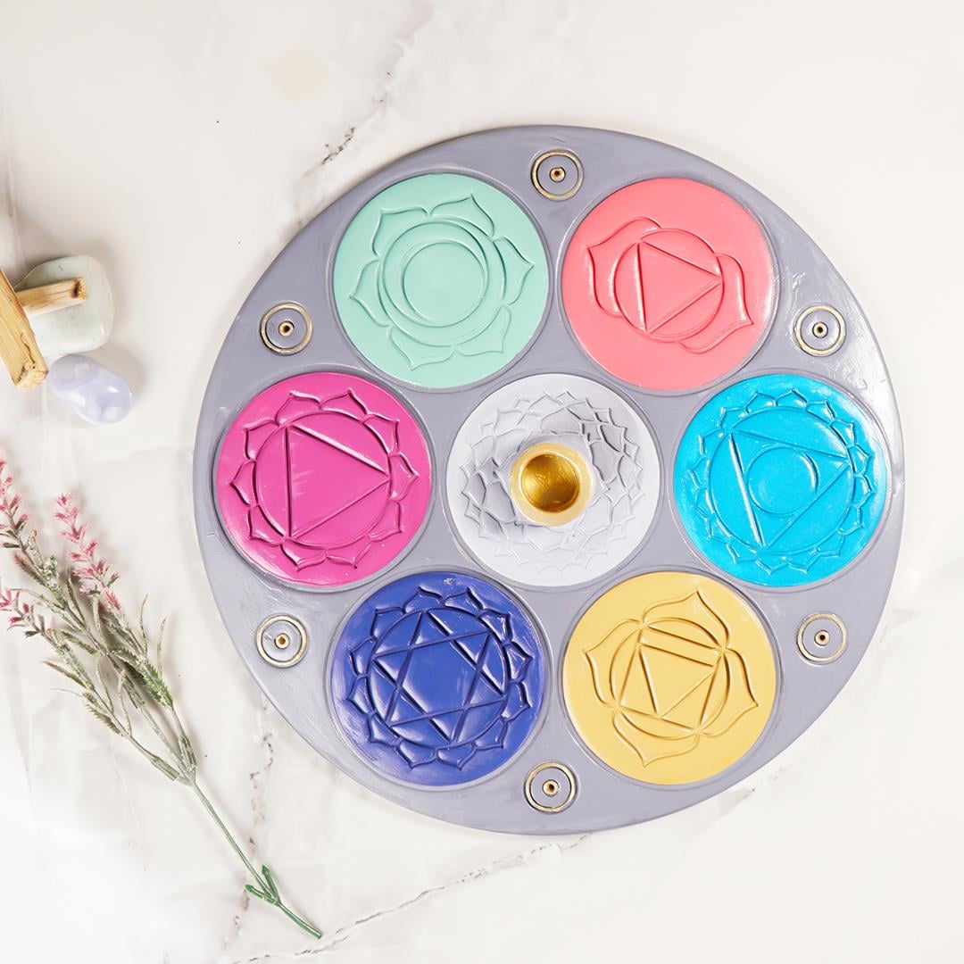 Seven Chakra Motifli Palo Santo Tütsülük