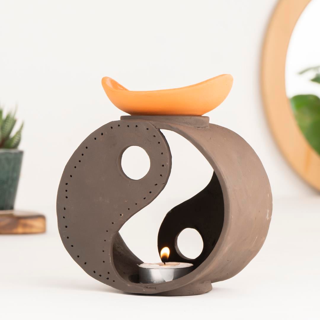 Ying Yang Özel Tasarım El Yapımı Buhurdanlık