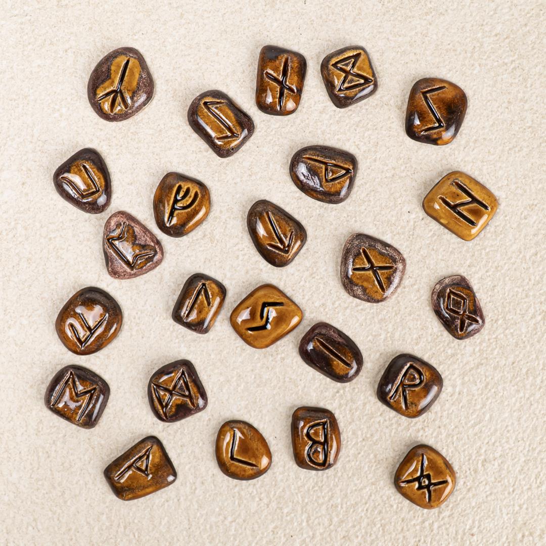 Zamanın Şifresi: Kahverengi Rune Taşı Seti