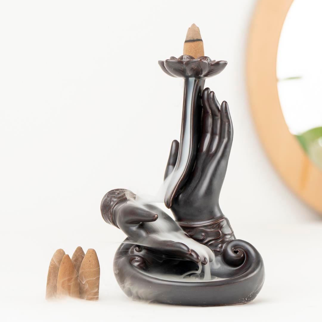 Zen Dua Eden El Temalı Geri Akışlı Şelale Tütsülük