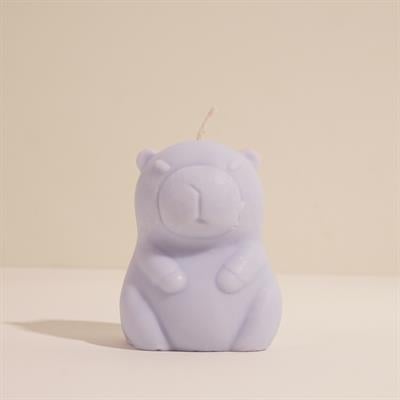 Kapibara Temalı Mavi Soya Mum